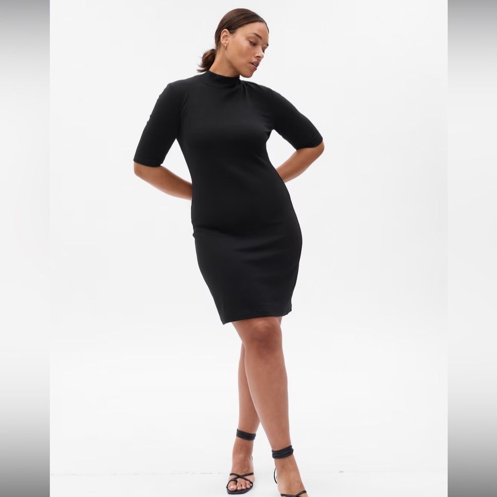 Gap Black Mockneck Dress